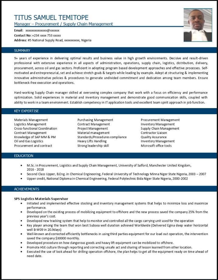 Resume Format